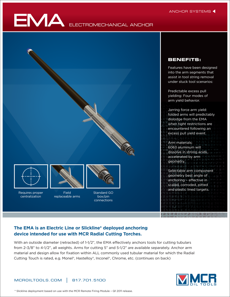 MCR Oil Tools Pipe Recovery Systems Oil Field Tools MCR Oil Tools